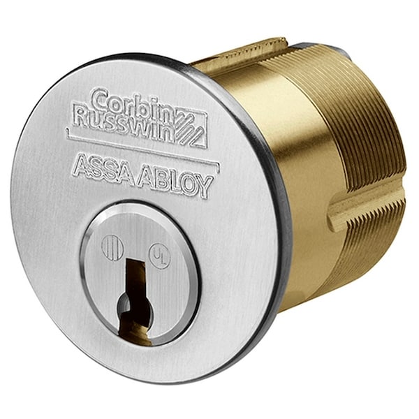 1-1/8 Mortise Cylinder, D1 Keyway, KD, A02 Cam, 626, PK4